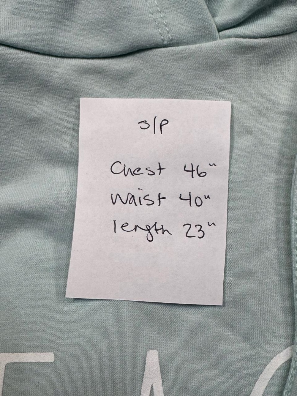 NWT Rae Dunn Teal Beach Ultra Soft Hoodie Sweatshirt Top S/P Coastal Beach - Picture 8 of 8